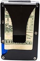 Vista 2 de Cartera de viaje minimalista delgada con bloqueo RFID para tarjetas de crédito