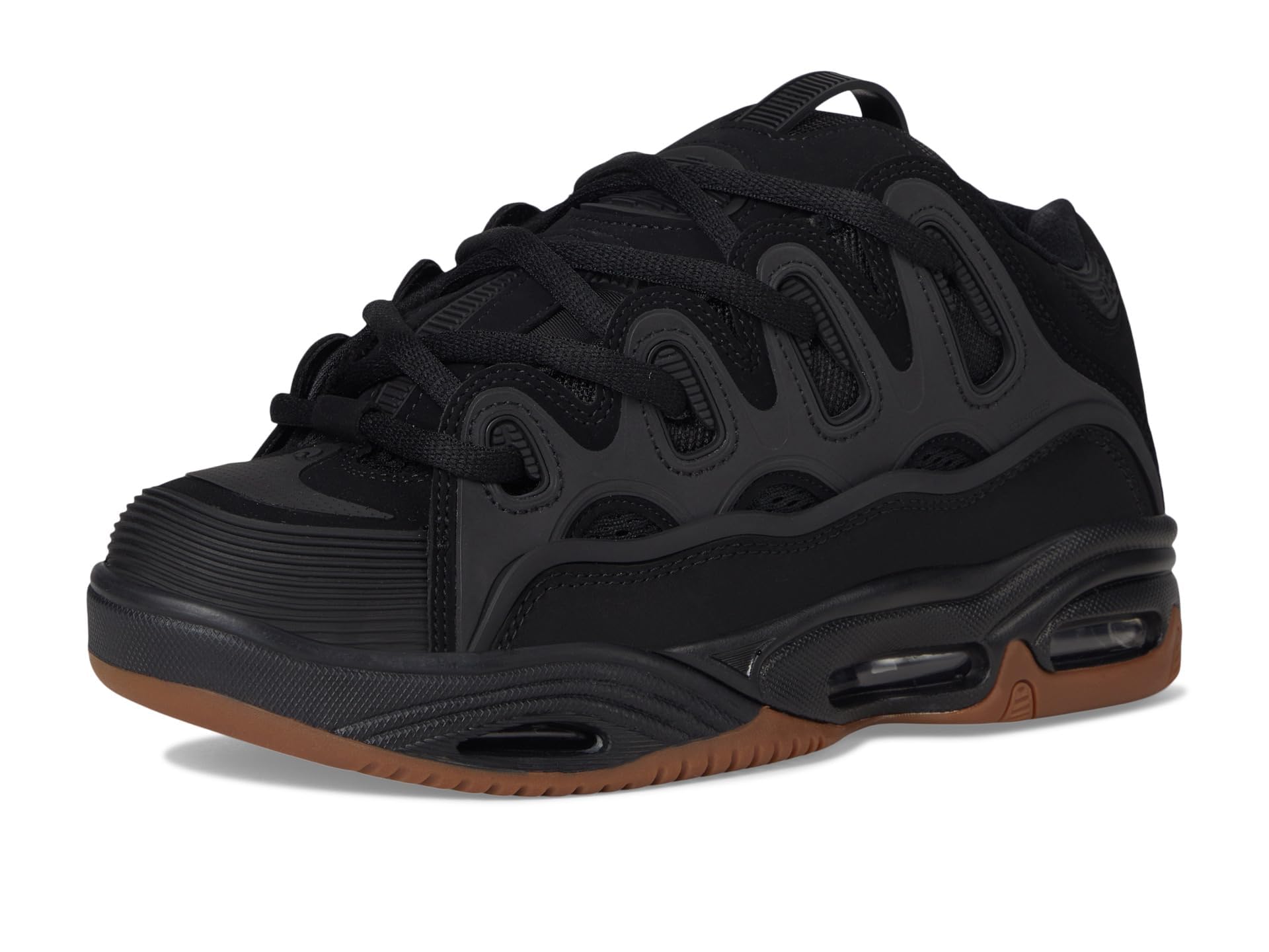 Osiris Scarpe da skate da uomo D3 2001, nero/gomma, 44 EU