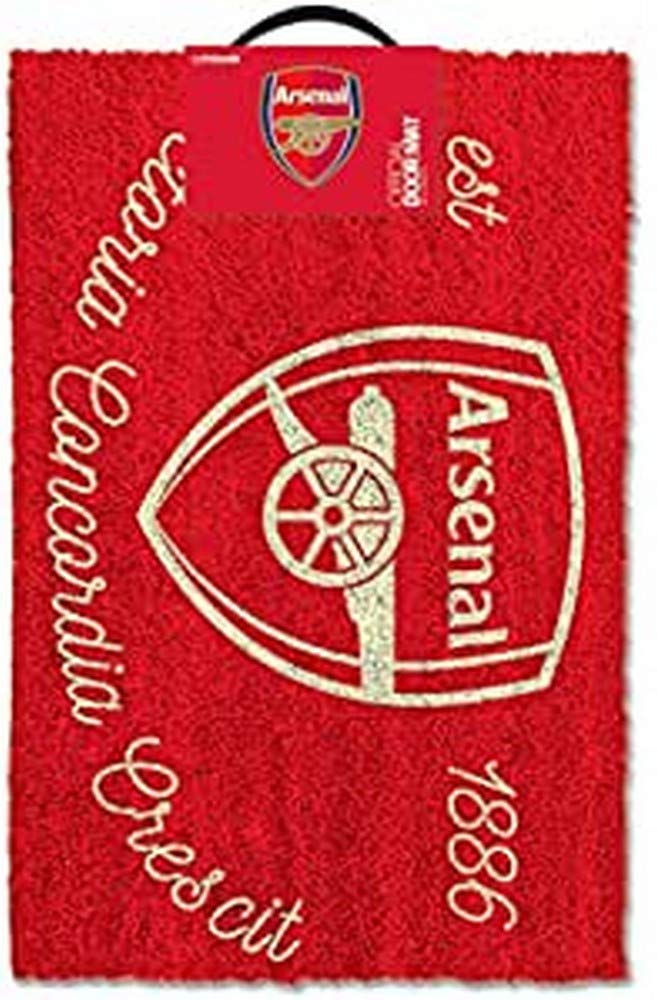Arsenal FC Crest Doormat, Multi-Colour, 40 x 60 cm