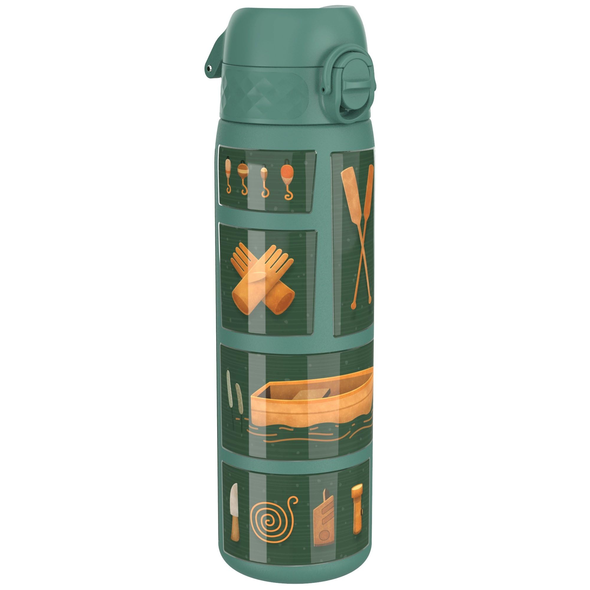 Rackhams Leak Proof Slim Thermal Water Bottle, Insulated Steel, Fishing, 500Ml (17Oz)