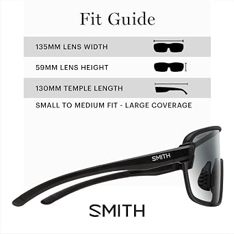 SMITH Bobcat Sunglasses Shield Lens Performance Sports Sunglasses for Skiing, Biking, MTB & More for Men & Women