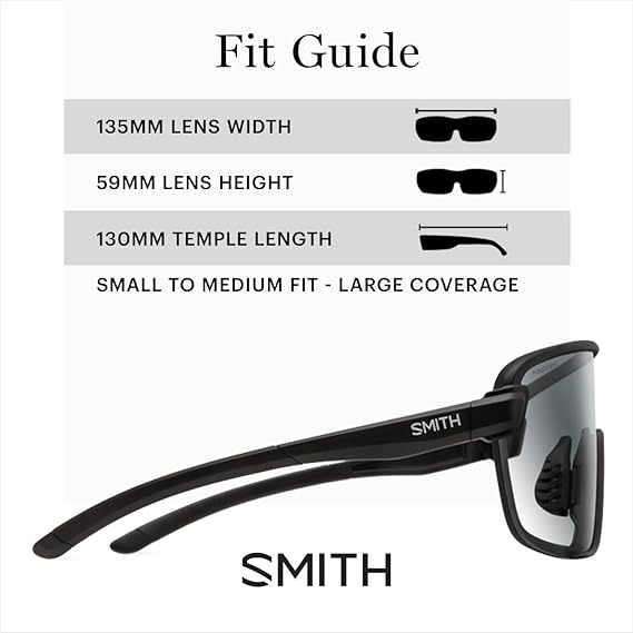 SMITH Bobcat Sunglasses Shield Lens Performance Sports Sunglasses for Skiing, Biking, MTB & More for Men & Women