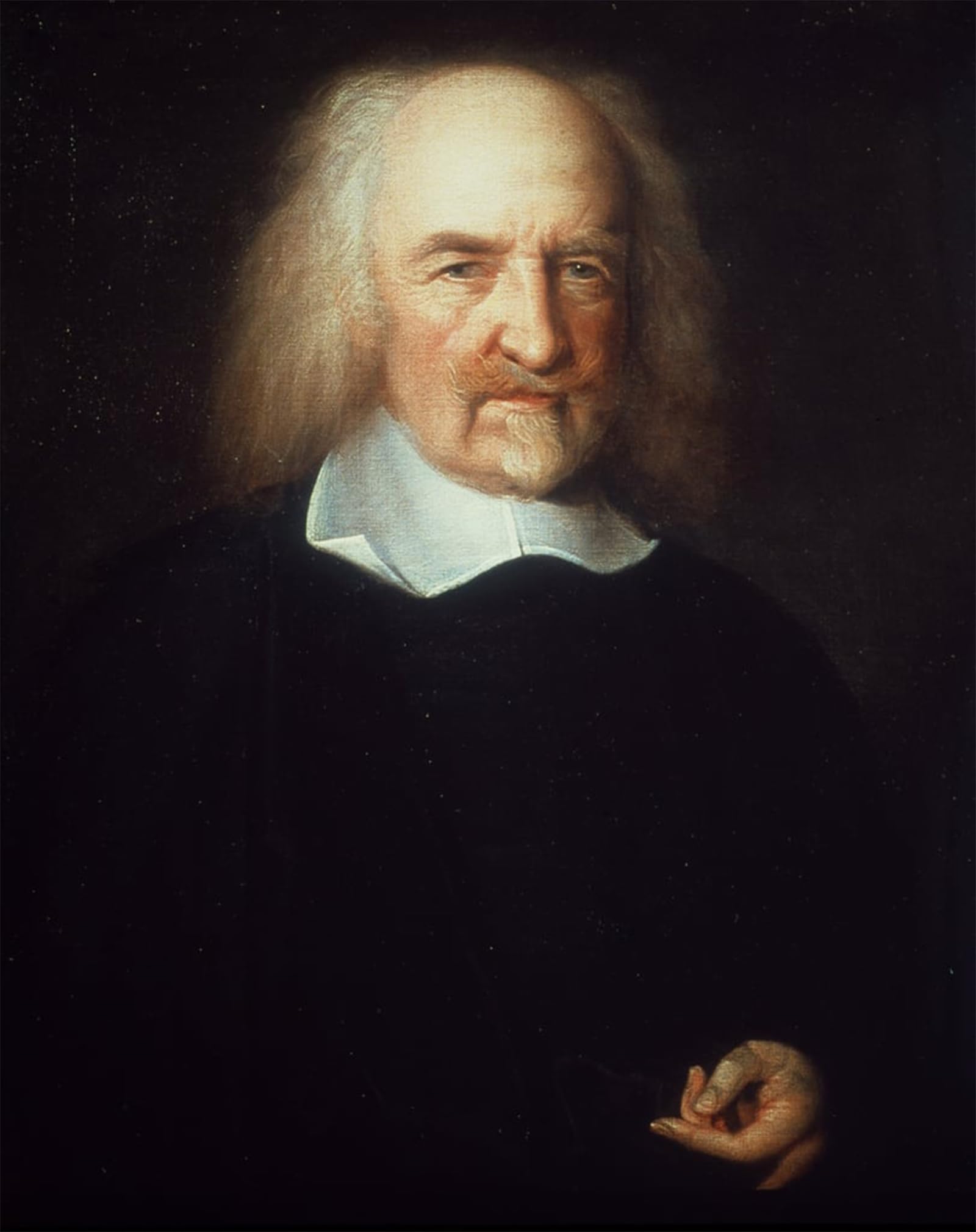 SERENDIPITP Abstract Painting Mural Print Picture Wall Decor Painting Portrait of Hobbes.english Philosopher by Michael Wright Vintage Wall Artwork for Home Decor 60x90cm