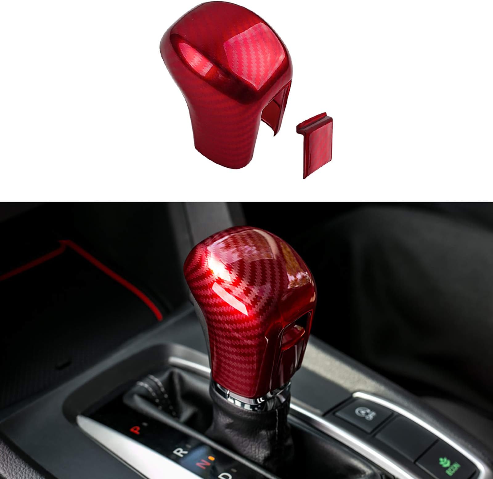 Thenice for 10th Gen Civic Gear Shifting Knob Cover CVT Automatic Transmissio...