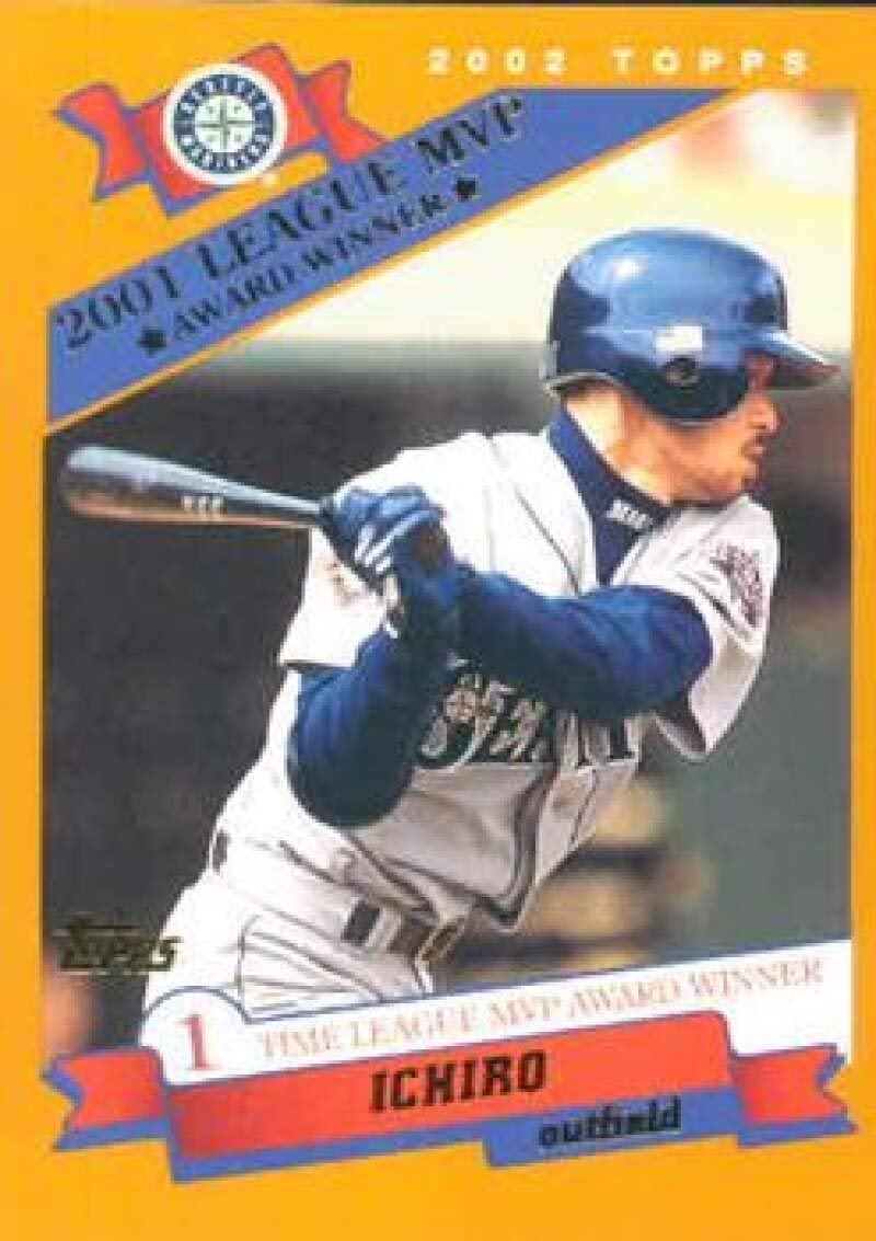 Amazon.com: 2002 Topps #716 Ichiro Suzuki MVP - Seattle Mariners (Most  Valuable Player Award Winner) : Collectibles & Fine Art
