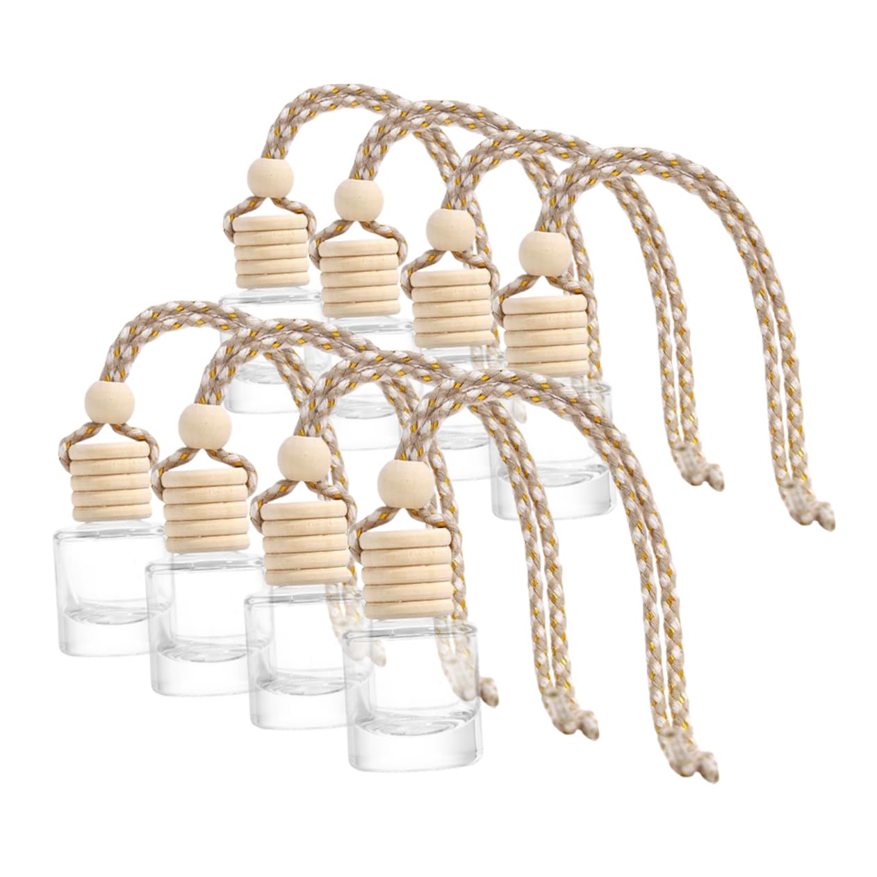Healeved 5 Set Di Piccole Bottiglie Di Profumo Da Appendere Allauto Accessorio Di Moda Per Profumo Per Laria 8 Pezzi * 5