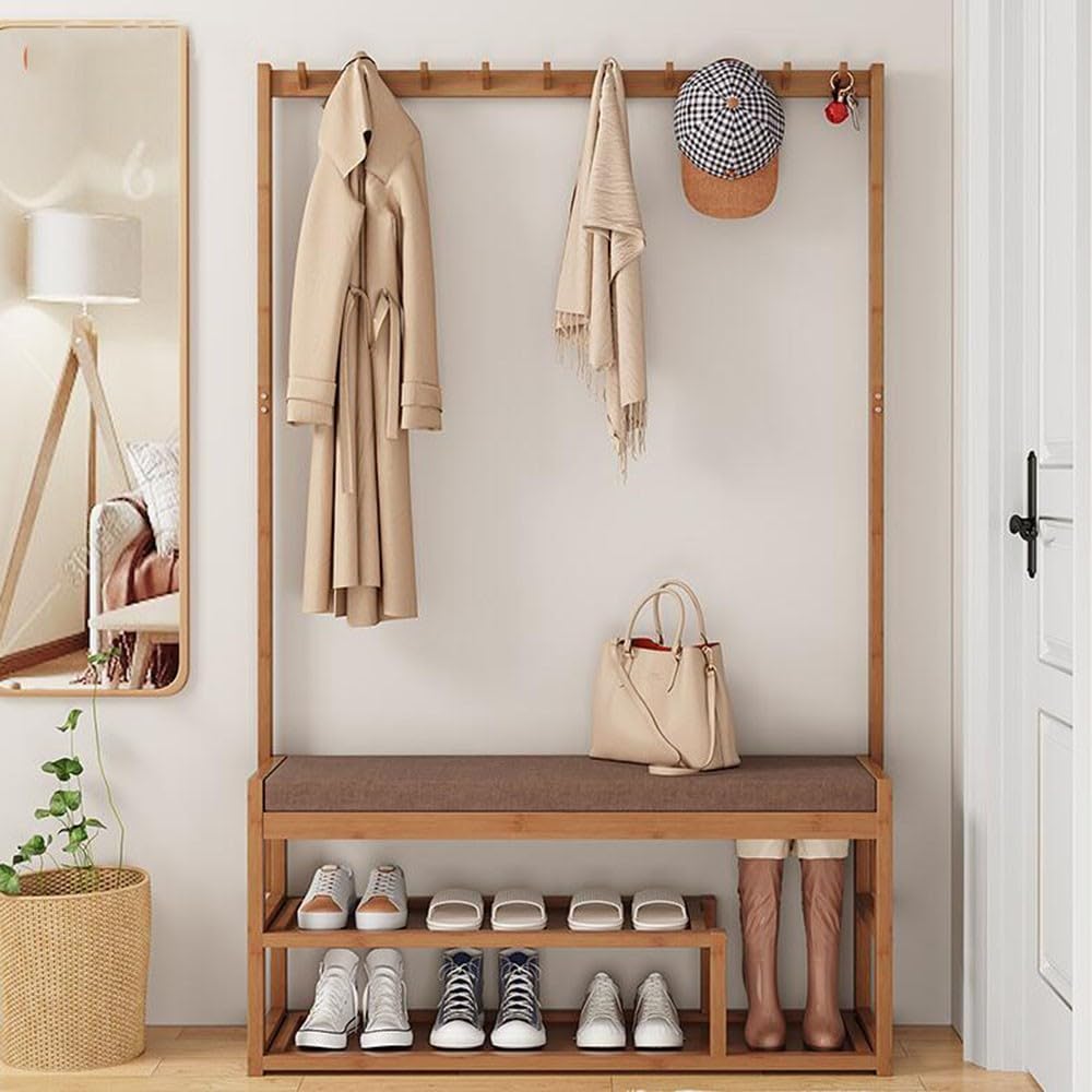 Porte-manteau industriel pour organiser le couloir et le salon avec élégance