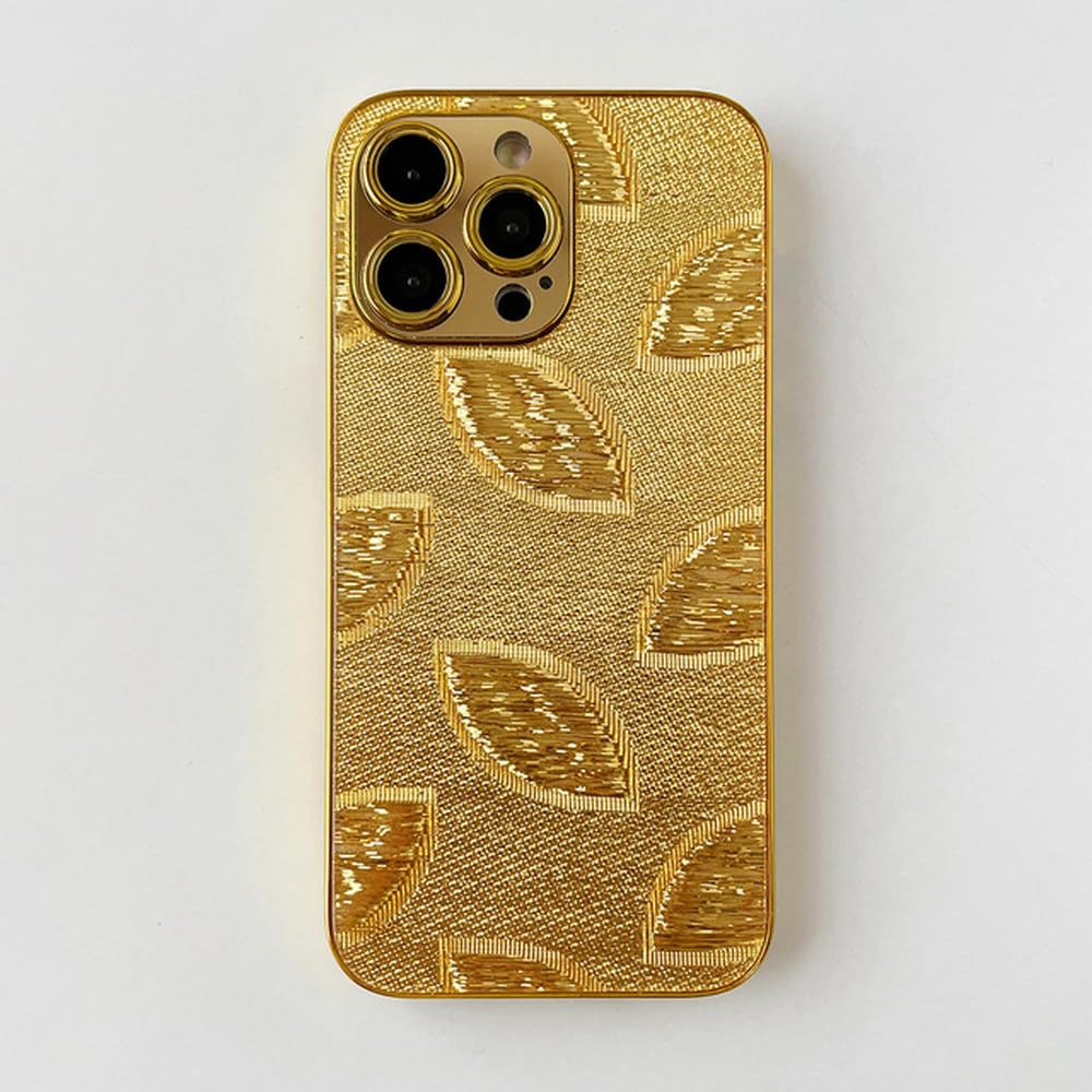 Amazon.co.jp: 高級ゴールドリーフケース For iPhone 15 14 13 12 11