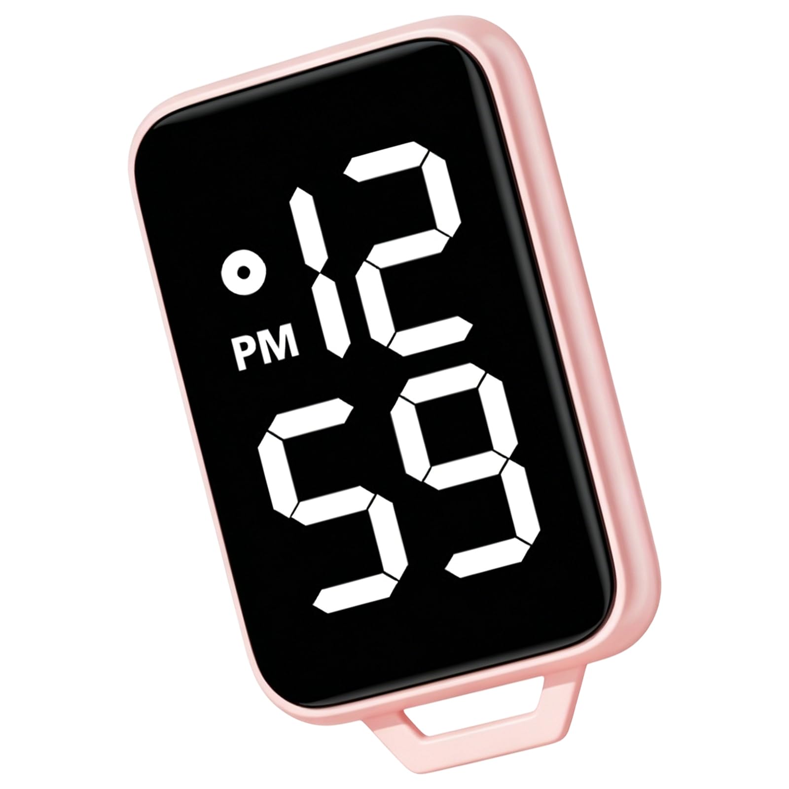 Jazuaiao Keychain Timepieces with Clear Display Night Light Keyring Touch Digital Watch Suitable for Teens and Adults Modern Digital Keychain Watch