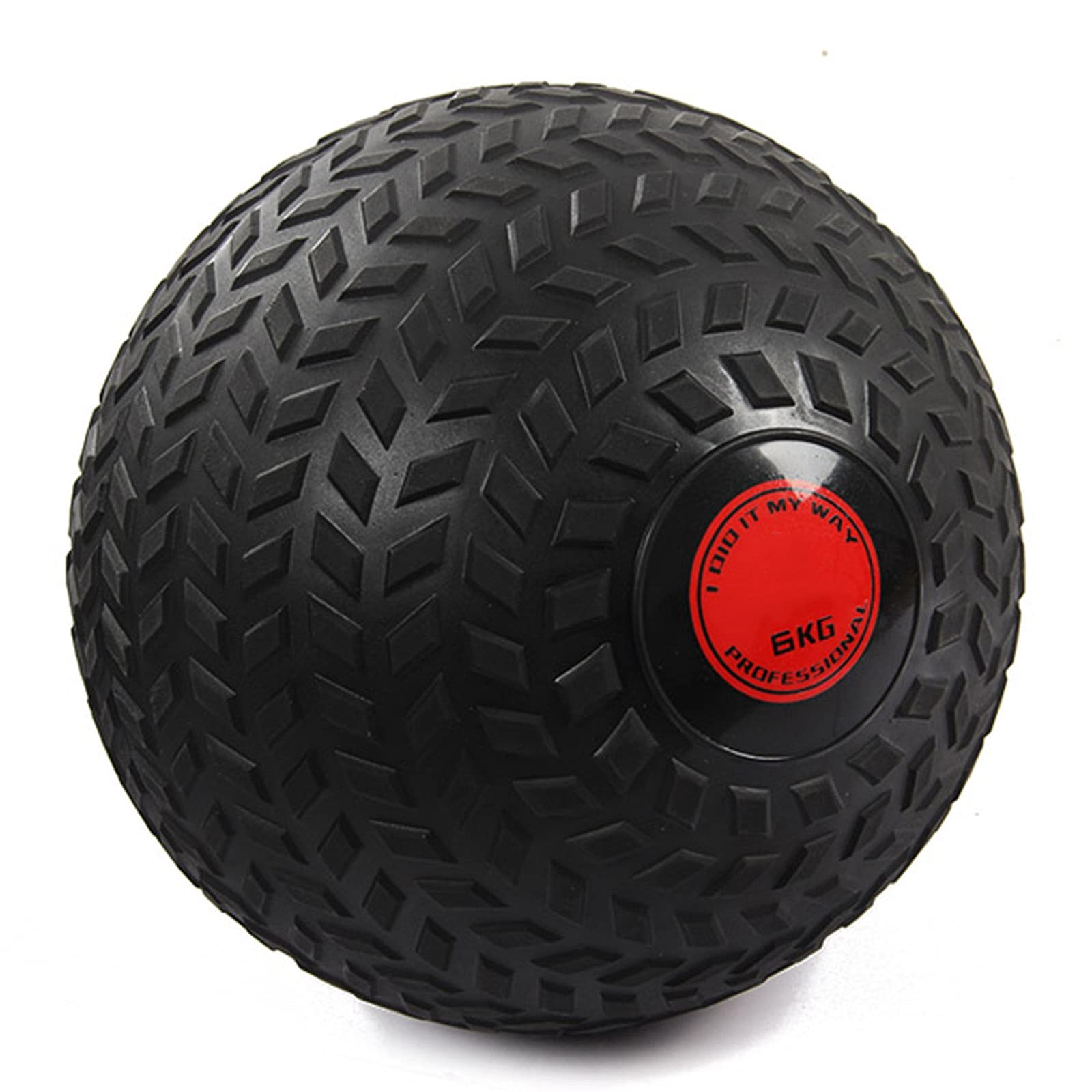 Medizinbälle Schwarzer Wandball Slam Ball Gewichteter Ballkernmuskel Cardio Workout - Leicht Zu Greifende Lauffläche - Hochleistungs-PVC-Schale (Size : 6kg/13.2lb)