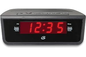 GPX C224B AM/FM Clock Radio