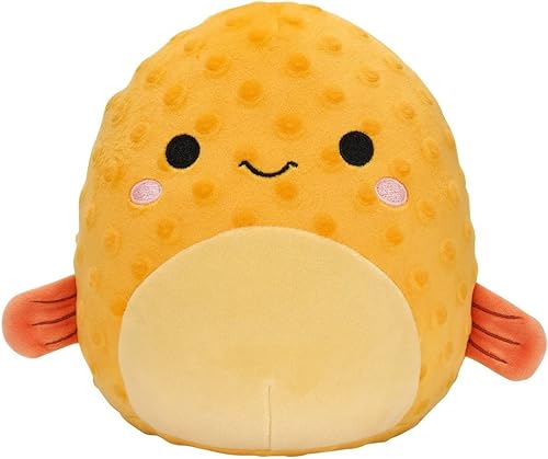 Miniatura 1 de Squishmallow Oficial Kellytoy - Escuadrón coleccionable de la vida marina, animales suaves y blandos, criaturas de peces del océano (pez globo