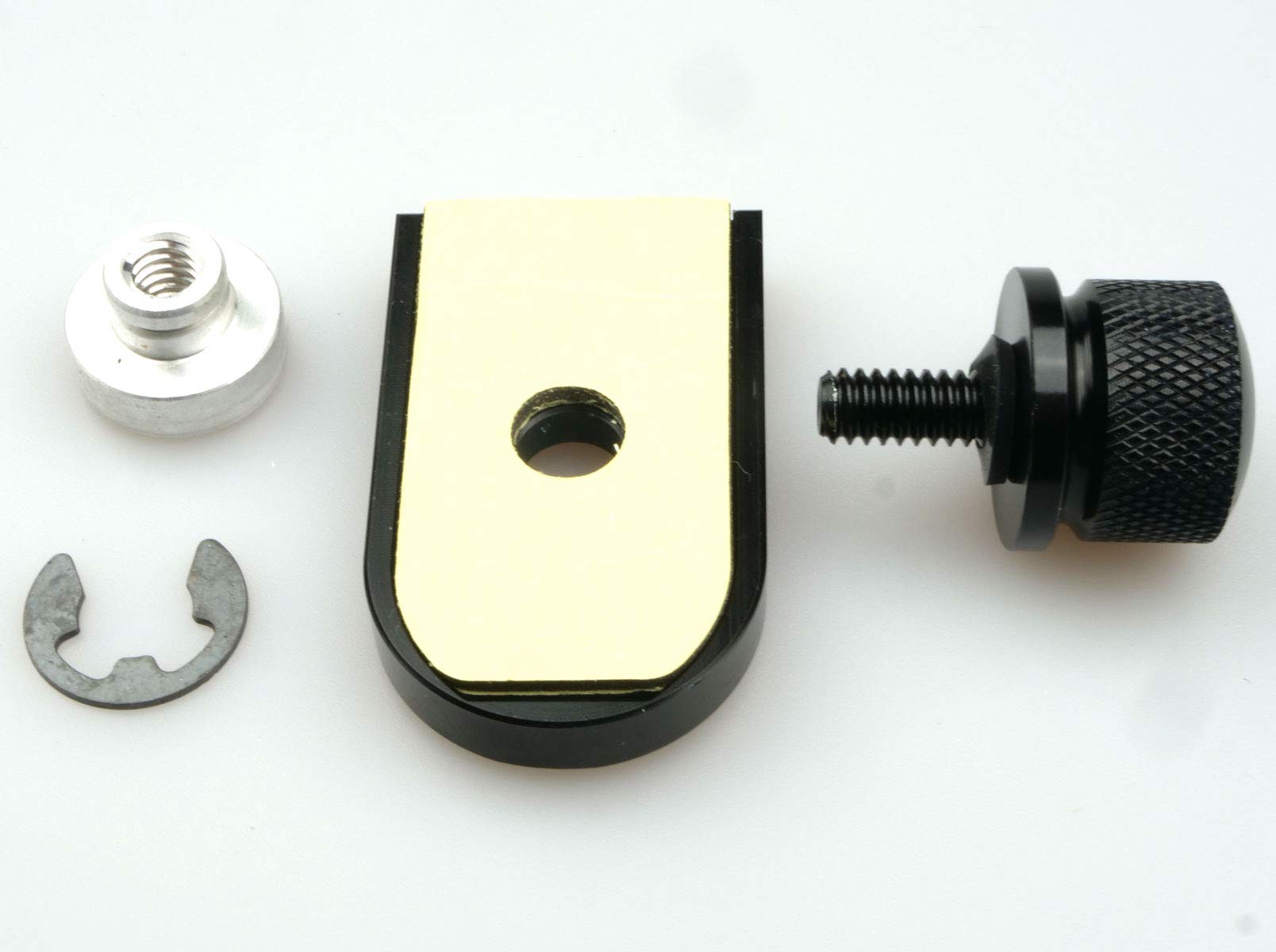 IGUANA CUSTOM Kit Vite Sede E Base Parafango Per Harley Davidson – Alluminio Nero, Filetto 1/4-20, Ricambio Personalizzato - 2