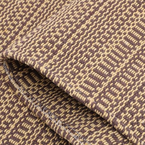 Funda para Reposabrazos de Sofá Algodón Lino 50x70 Cm Protector Antideslizante Sillón Café Tofficu 8