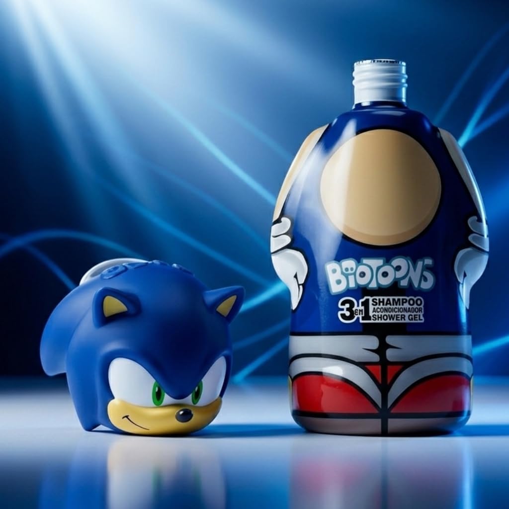 Sonic the Hedgehog 3-in-1 Shampoo, Conditioner and Shower Gel for Kids - 5