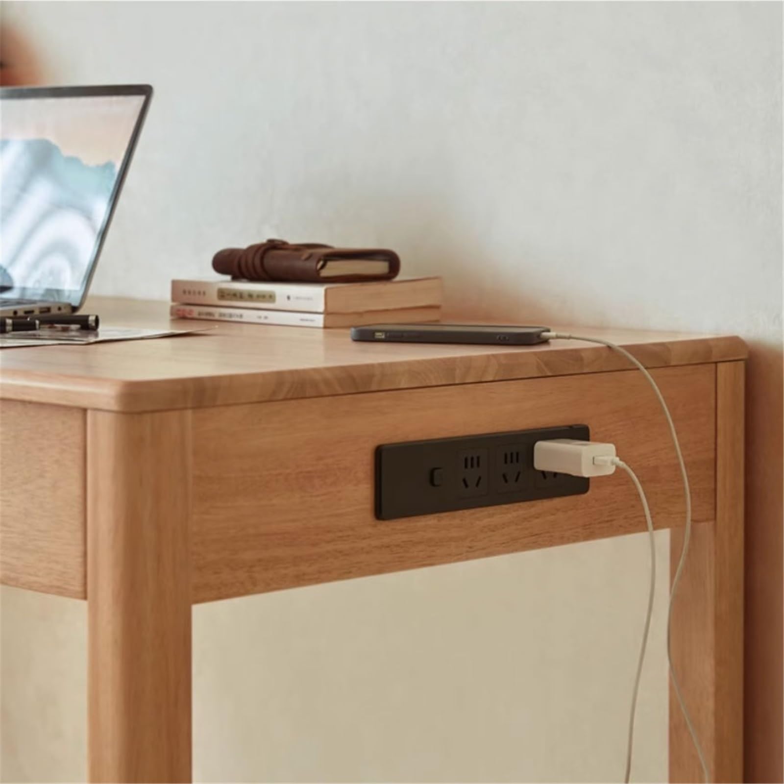 Organizer da scrivania in legno con cassetti, porta cancelleria portatile per ufficio e studio, elegante accessorio da scrivania per casa e ufficio, ideale per studenti e professionisti