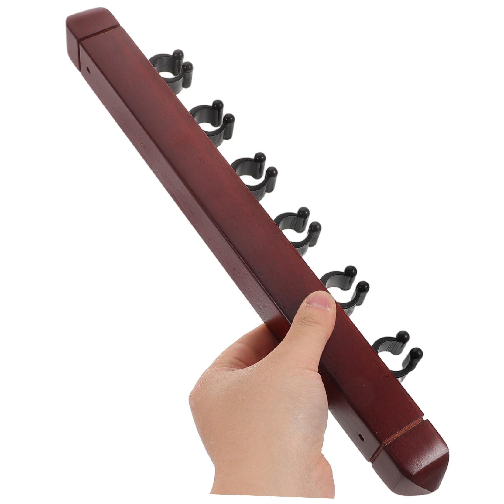 BESPORTBLE Lot De 2 Supports De Queues De Billard en Bois Organiseur De Queues De Billard Support De Salle De Jeux À 6 Emplacements