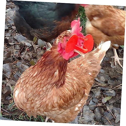 SEWOART 150 Pcs Hen Eyeglasses Rooster Fighting Peepers Plastic Poultry Blinders for Chickens Prevent Pecking and Fighting and Lightweight Design