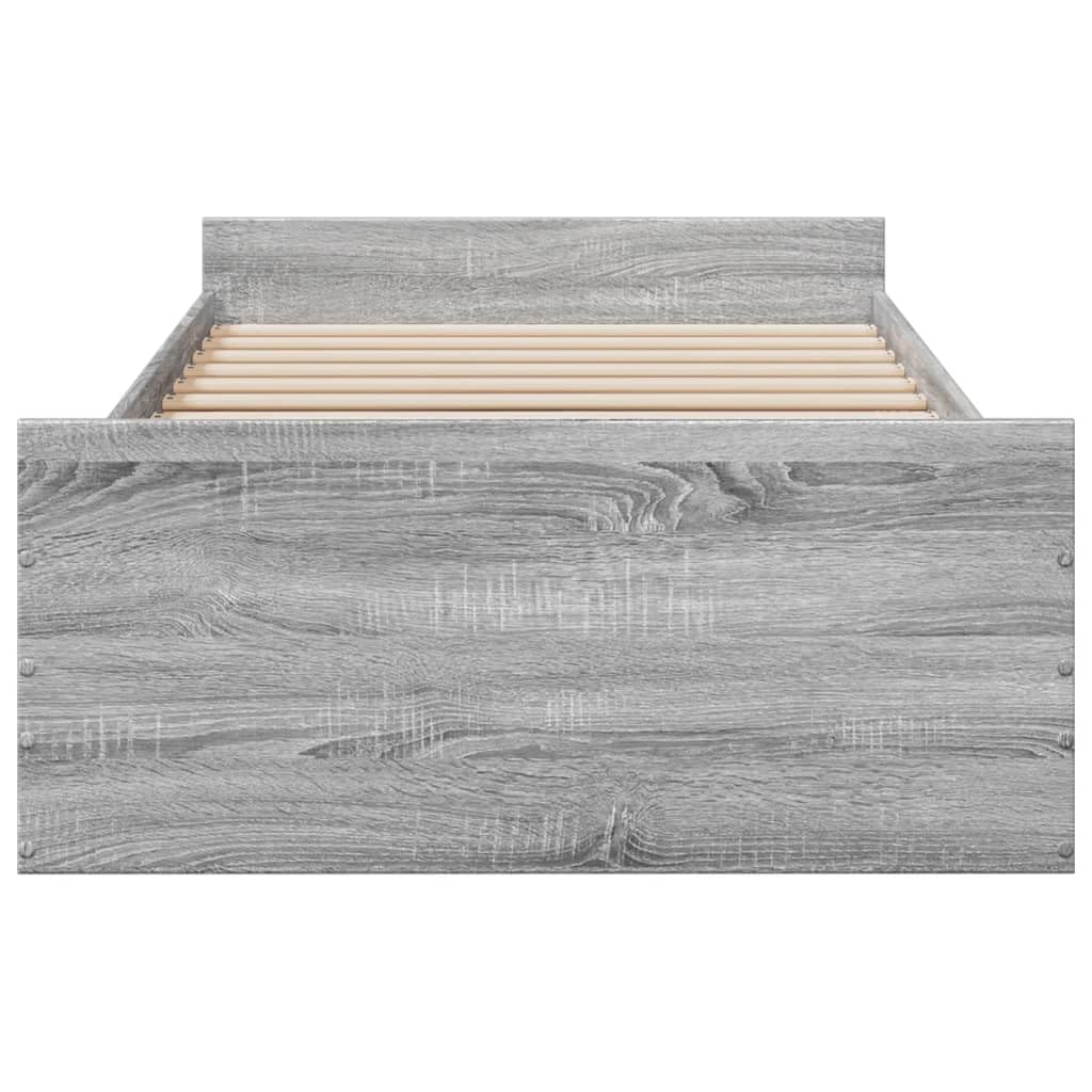 vidaXL - Bedframe - met - lades - bewerkt - hout - z