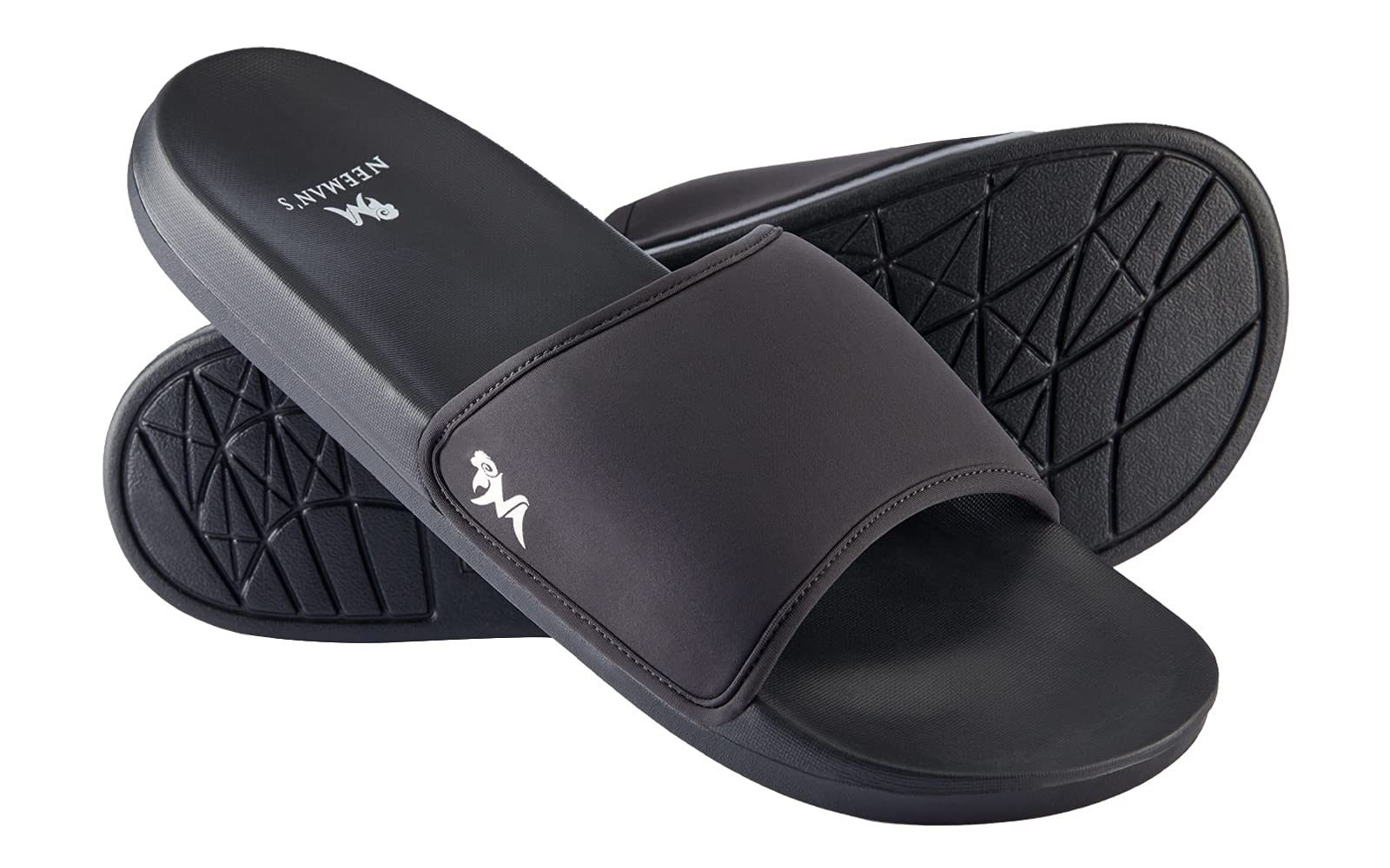 Eco Slides for Men, Boys | Natural Rubber Lightweight Slippers