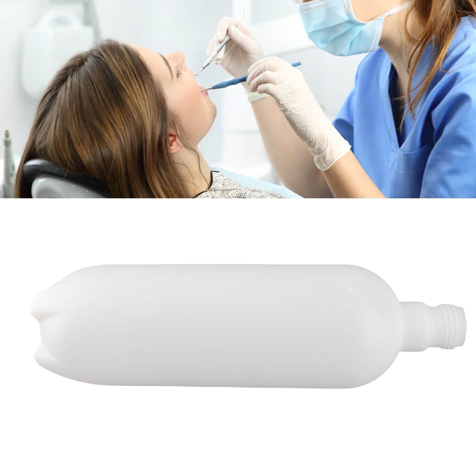Bottiglia di Stoccaggio dell'acqua Dentale, Bottiglia d'acqua in Plastica per Sedia Odontoiatrica Sostitutiva Professionale Sicura per Dentisti per Cliniche (1000 ML)