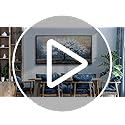 KELIYUAN Large Canvas Wall Art For Living Room Abstract Tree Wall Decor For Bedroom Wall Painting Blue Tree Picture Black Framed Office Dining Room Decor Artwork Hotel Room Mural Home Decor 20"X40"