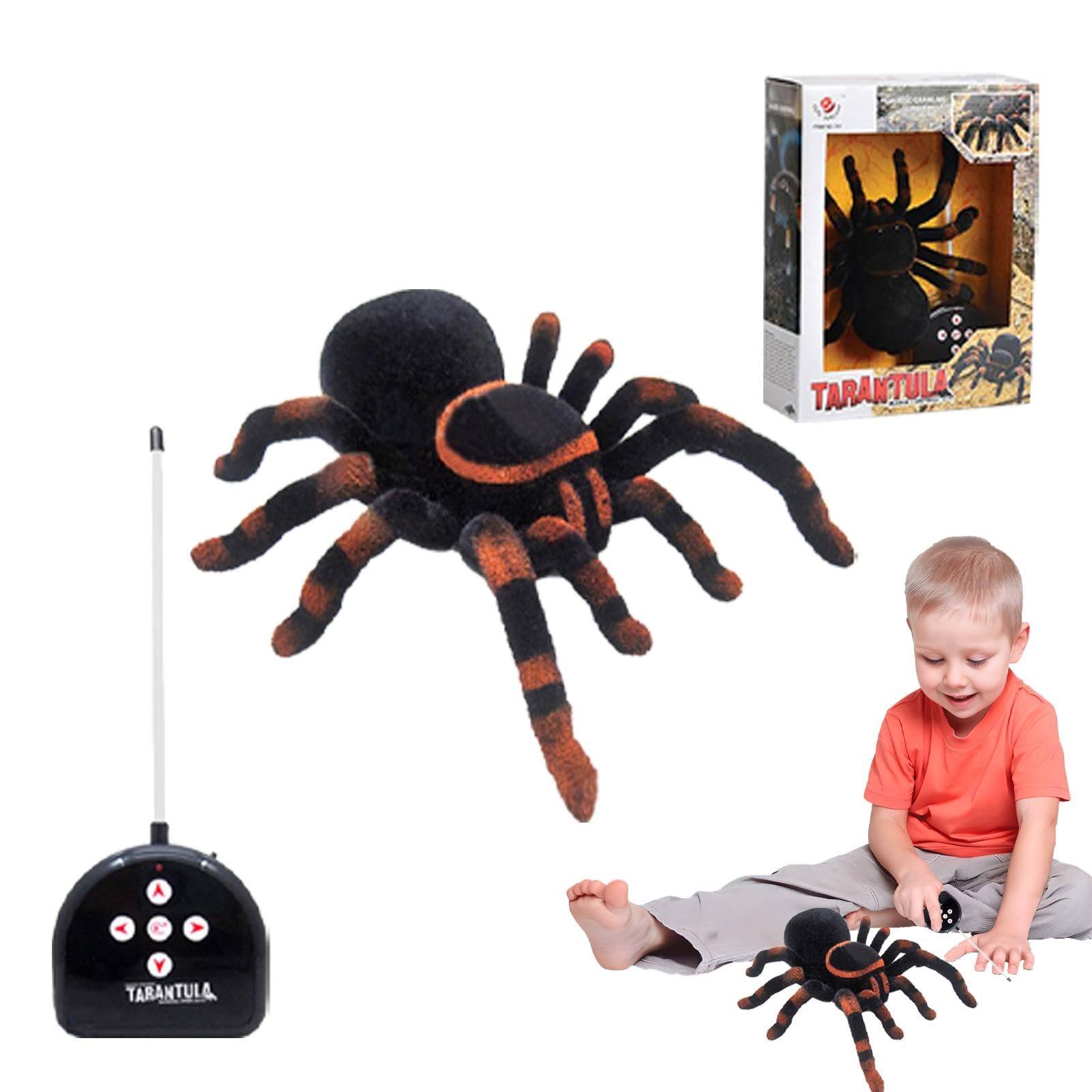 DEERC Araignée Télécommandée Robotisée,Robot Araignée Lumineux Avec