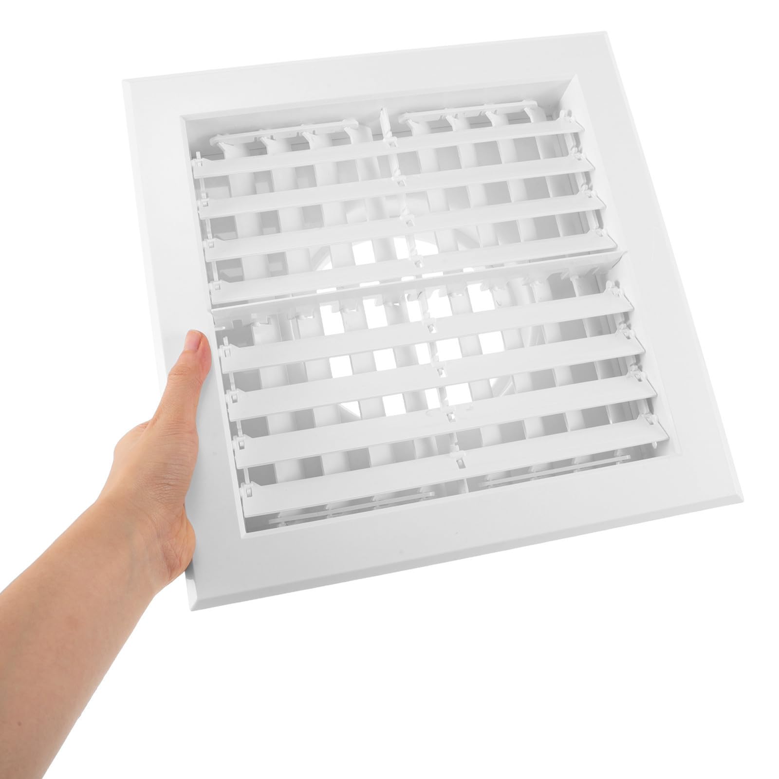 Griglia di Ventilazione per Condizionatore in Abs Design a Doppio Strato e Struttura Tondo-quadrata, per Creare Un'atmosfera Estiva Stile Moderno