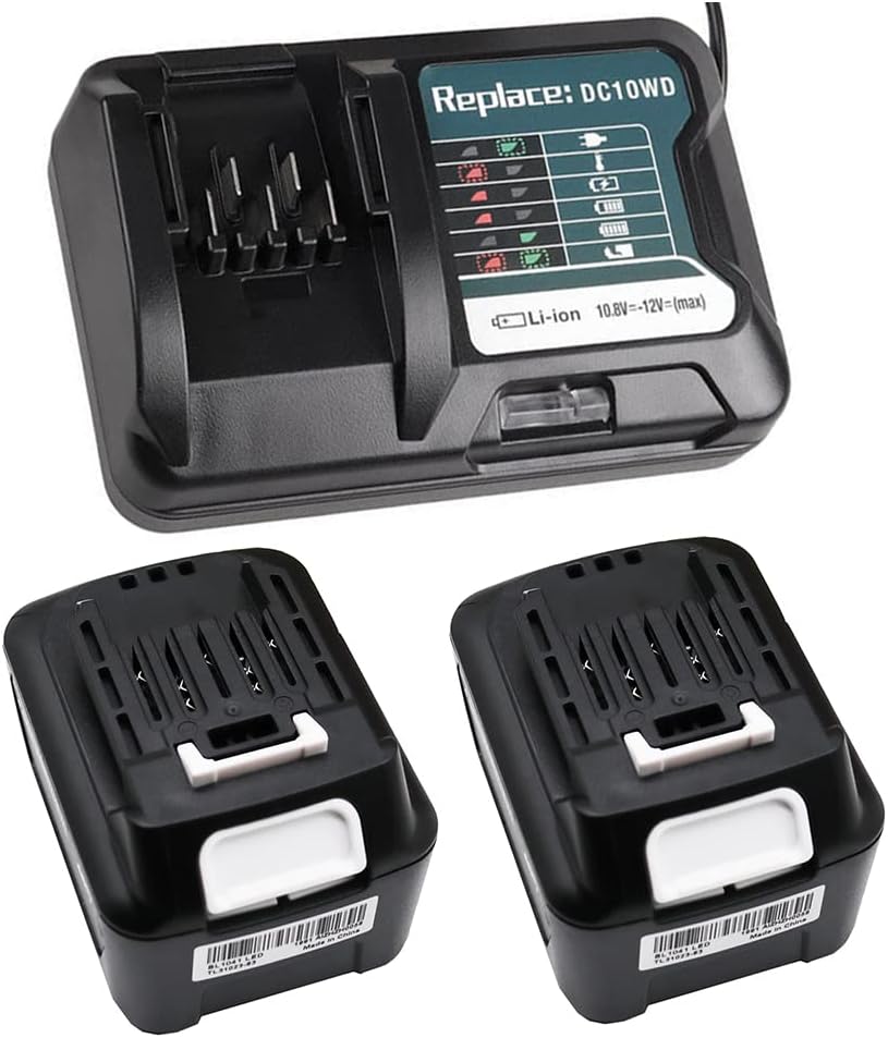 FengWings® 2pcs BL1041B Battery, Replace for Makita 12V battery and