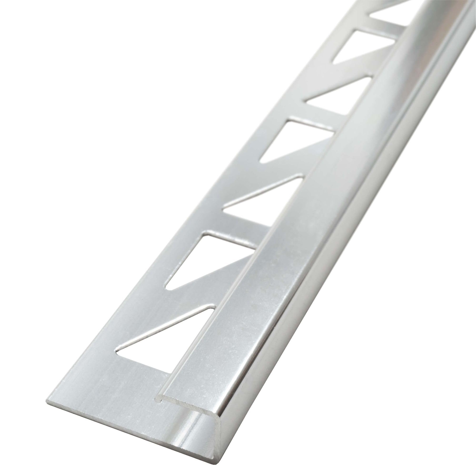 Dalsys Fliesenschiene Quadratprofil eloxiert, Silber matt, 2,5 m