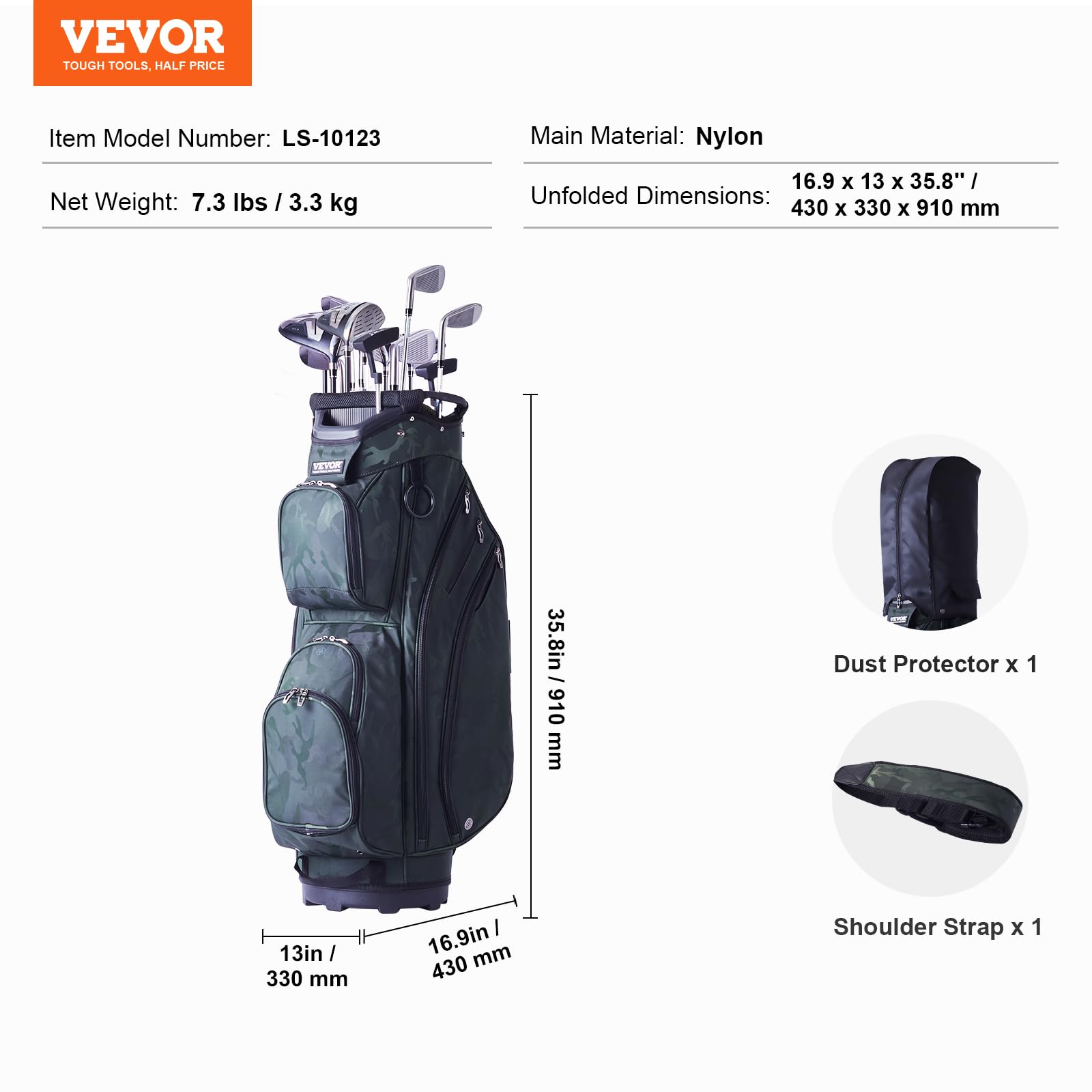 VEVOR Sac de Golf