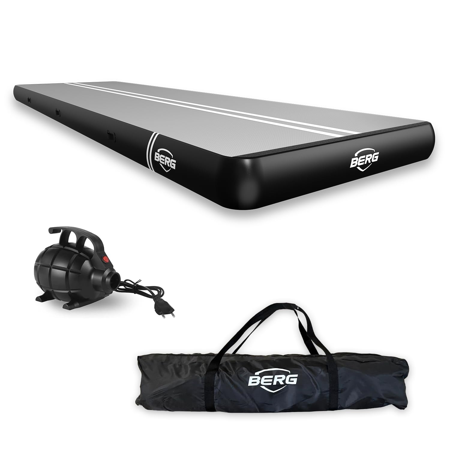 BERG AirTrack hinchable antideslizante para gimnasia en casa