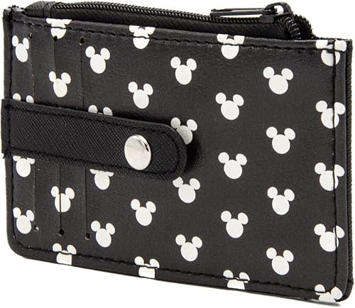 Buckle-Down, Disney, Cartera para mujer con IDtarjetero con 3 ranuras para tarjetas, 1 bolsillo con cremallera para monedas, 1 ranura para