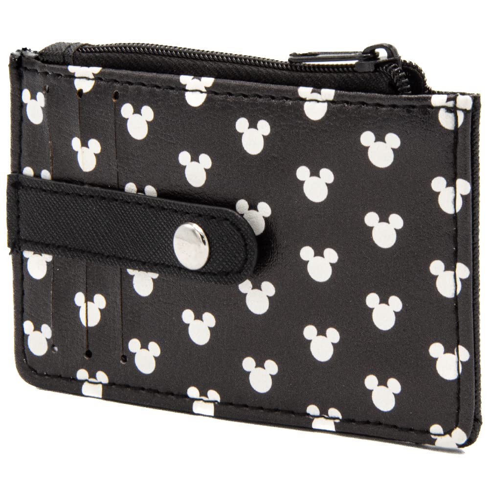 Buckle-Down, Disney, Women's Wallet ID/Card Holder with 3 Card Slots, 1 Coin Zipper, 1 Windowed ID Slot, 4.5" x 3.0"