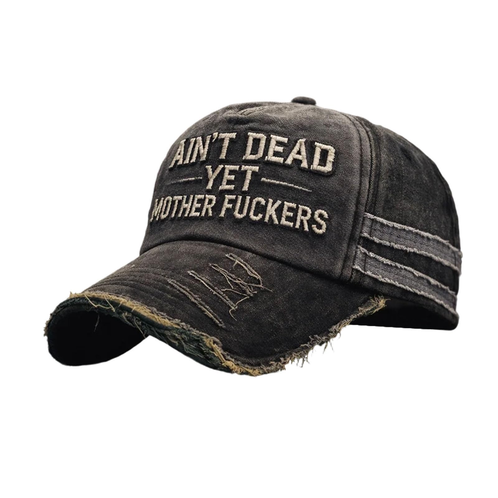 Ain't Dead Yet kapelusz, haftowana regulowana czapka baseballowa w stylu vintage, zabawna czapka humorystyczna dla mężczyzn kobiet