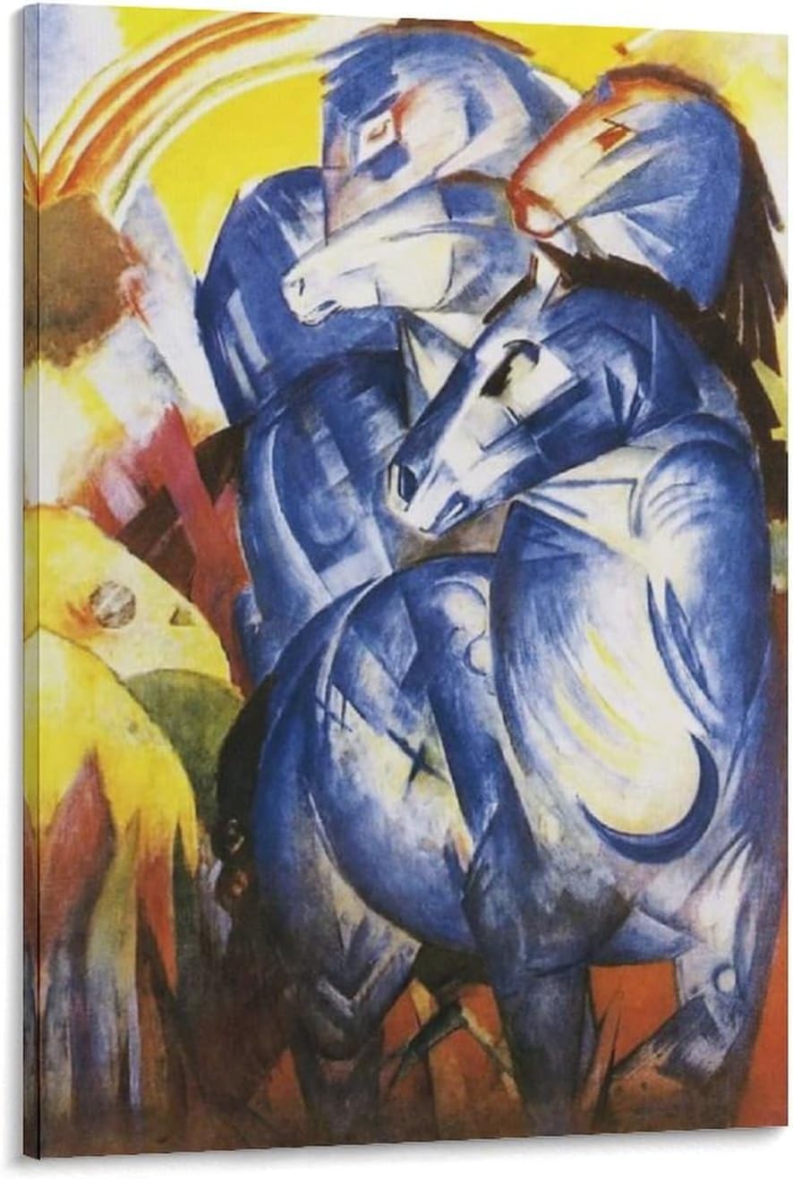 油絵専用青い世界の馬たち