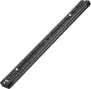 Koolehaoda 400mm Rail Plate Multi-Purpose Dual Rail Quick Release Plate Aluminium Alloy Plate Compatible with Arca Swiss for Camera