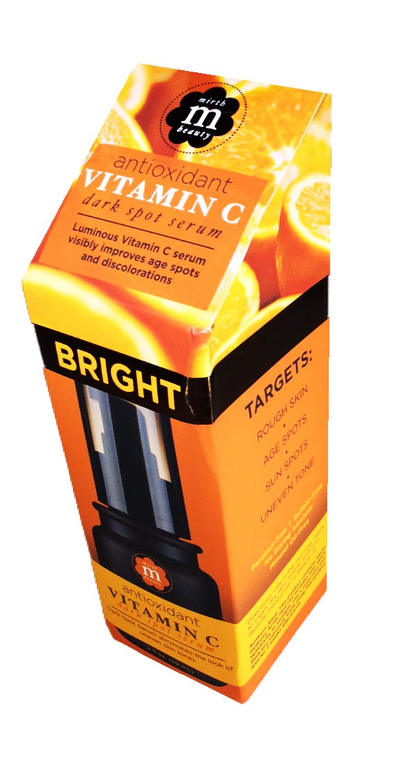 Mirth Beauty, siero per macchie scure alla vitamina C, per macchie dell’età, macchie solari, tonalità della pelle irregolare e scolorimento della pelle. Bottiglia grande da 60 ml.
