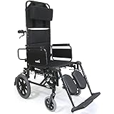 Karman+Healthcare+KM5000F-TP-16+KM5000+16+in.+seat+Lightweight+Reclining+Transport+Wheelchair+with+Removable+Desk+Armrest