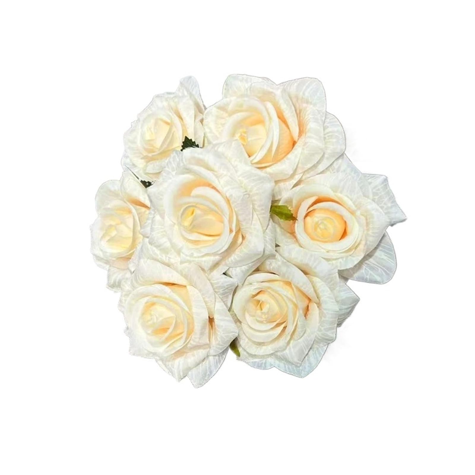 HamPaesk 2/5pcs Artificial Flowers Fake Hotel Decoration Simulation Bundle Flower Gift(Champagne,5pcs)
