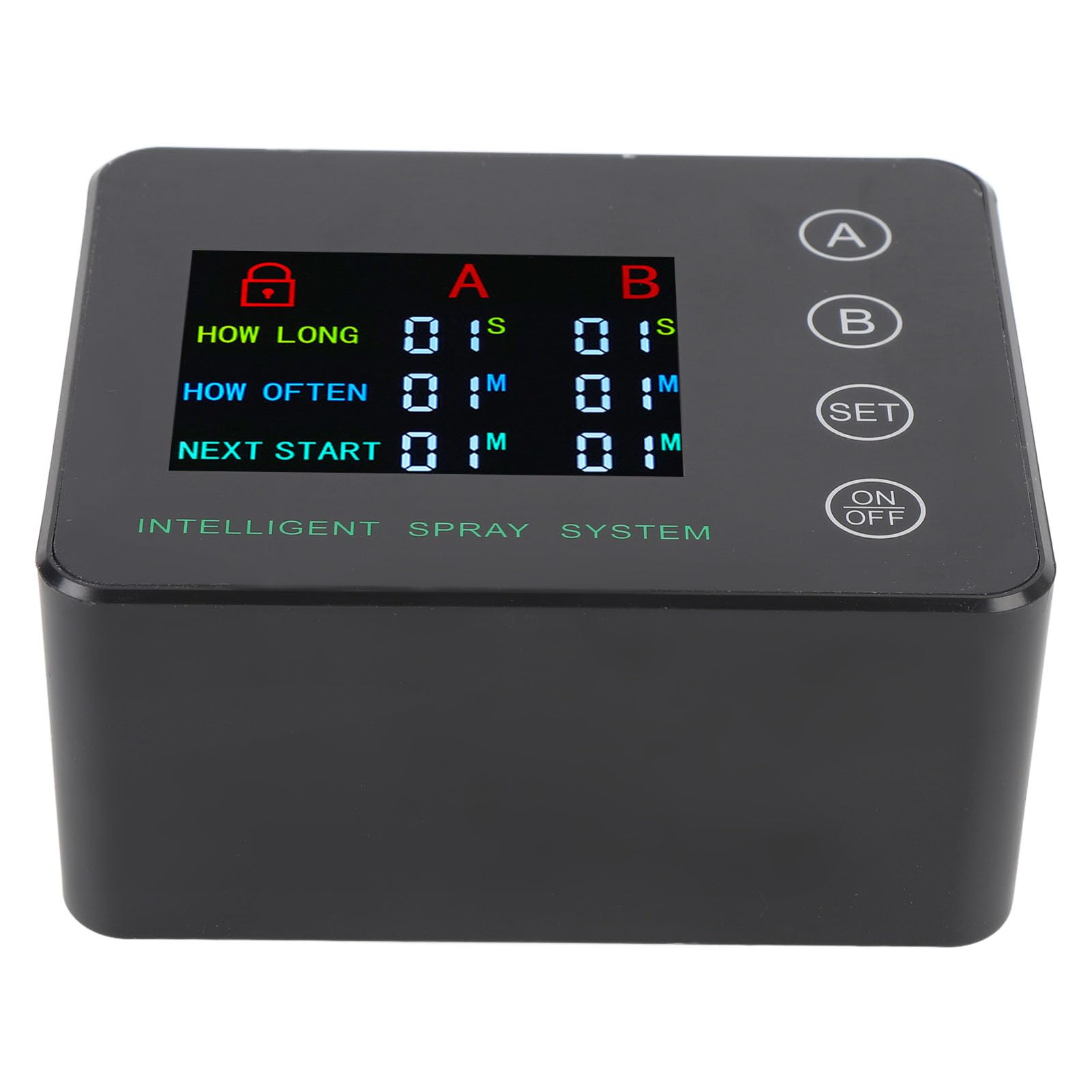 Sxhlseller Humidificador para Reptiles, Bomba Doble Eficiente, Pulverización Automática para Terrarios de Acuario, Boquilla Ajustable con Pantalla a Color