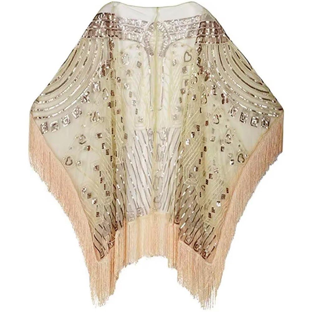 Châle de soirée style Gatsby pour robes de soirée et mariages