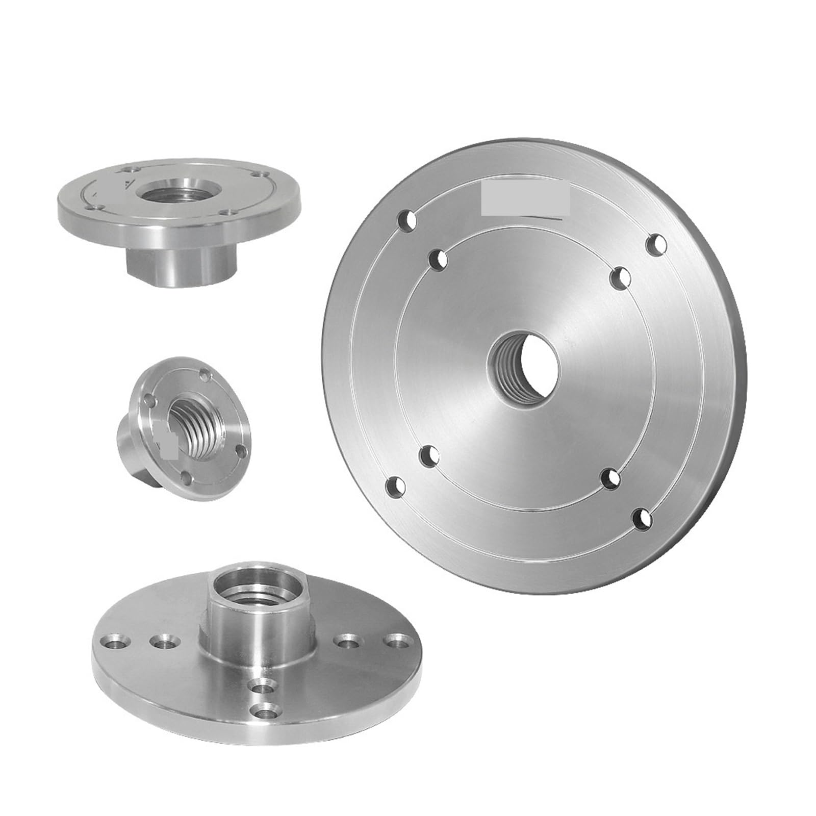 Hyrtefbn 75Mm-M33x3.5 Lathe Face Plate Lathe Face Plate 50 75 100Mm Flange Lathe Turning Faceplate, M33 1" Thread(75Mm-M33x3.5)