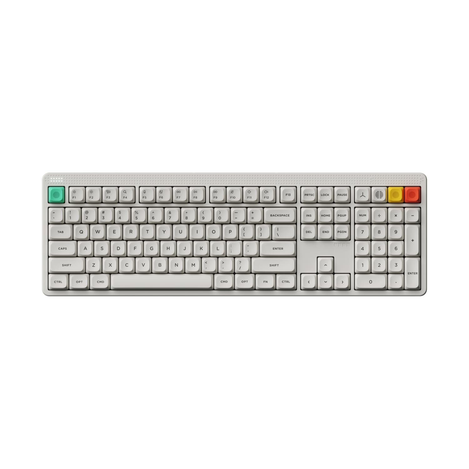 nuphy Node100 Wireless Mechanical Keyboard, Hot Swappable Custom Bluetooth Keyboard, 109 Keys Computer Gaming Keyboards, Supports Touch Gestures, PBT Keycaps, RGB Backlit, Bluetooth/2.4GHz/USB-C