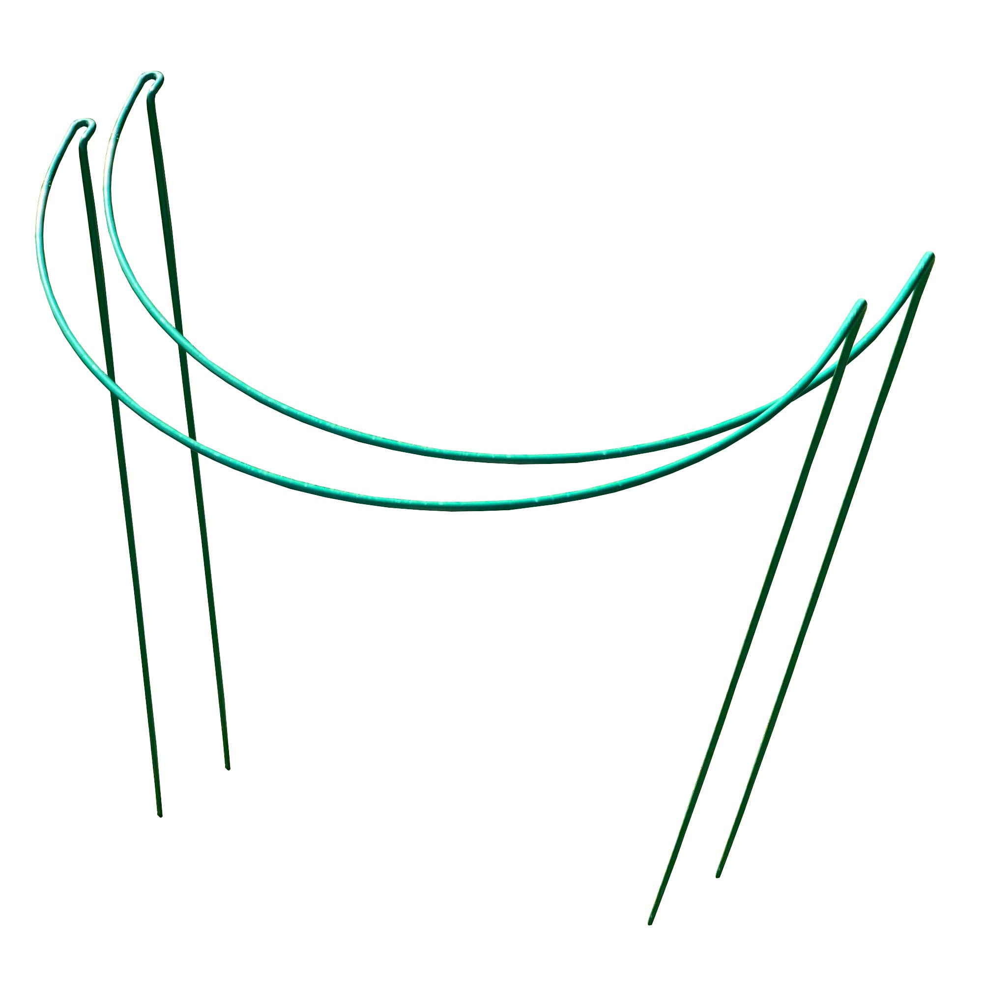 Selections Garden Hoop Bow Plant Support Connecting Green Metal Hoops 45cm x 60cm - Pack of 2