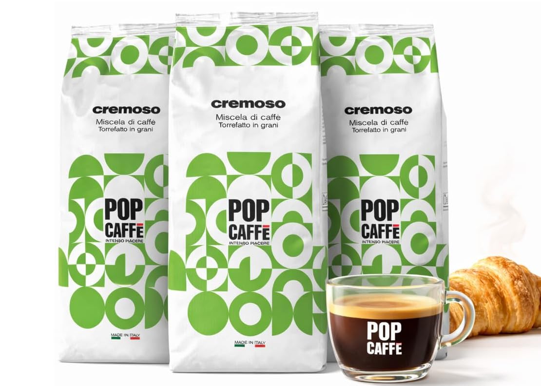 2 KG + 1 KG IN REGALO CAFFE' IN GRANI MISCELA CREMA BAR POP CAFFE'