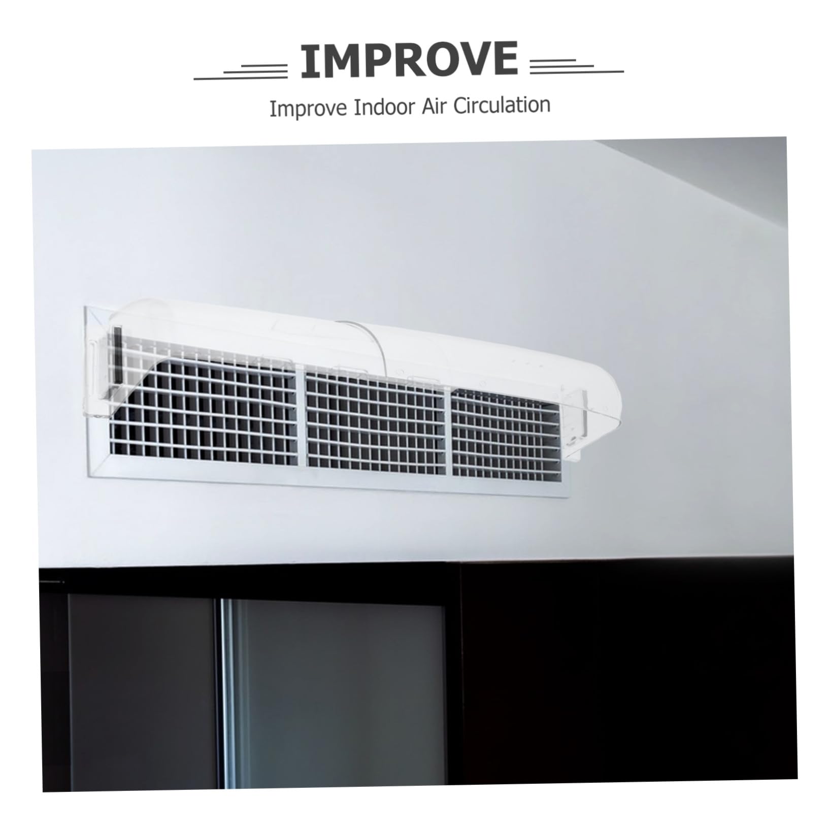 Deflettore Magnetico in Plastico Design Regolabile e Ventilazione Migliorata per Pareti Laterali e Ambienti Interni