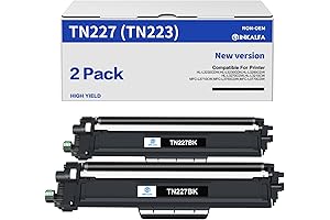 inkalfa Compatible TN227BK TN-227BK Toner Cartridge Replacement for Brother MFC-L3710CW