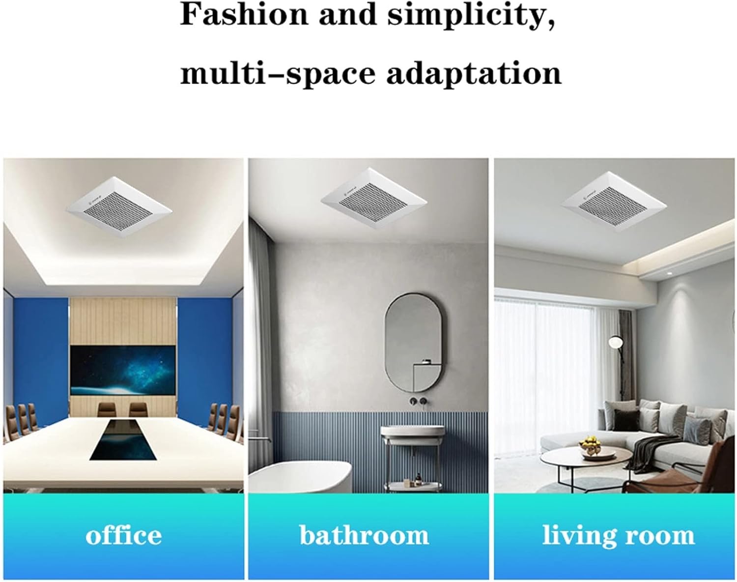 Ventilation Fan 8" 10" Ceiling Exhaust Fan Plastic Duct Exhaust Fan for Kitchen Bathroom Household Silent Ceiling Ventilator with Check Valve, Spiral Duct ventilating Fan(Color:10 inch)