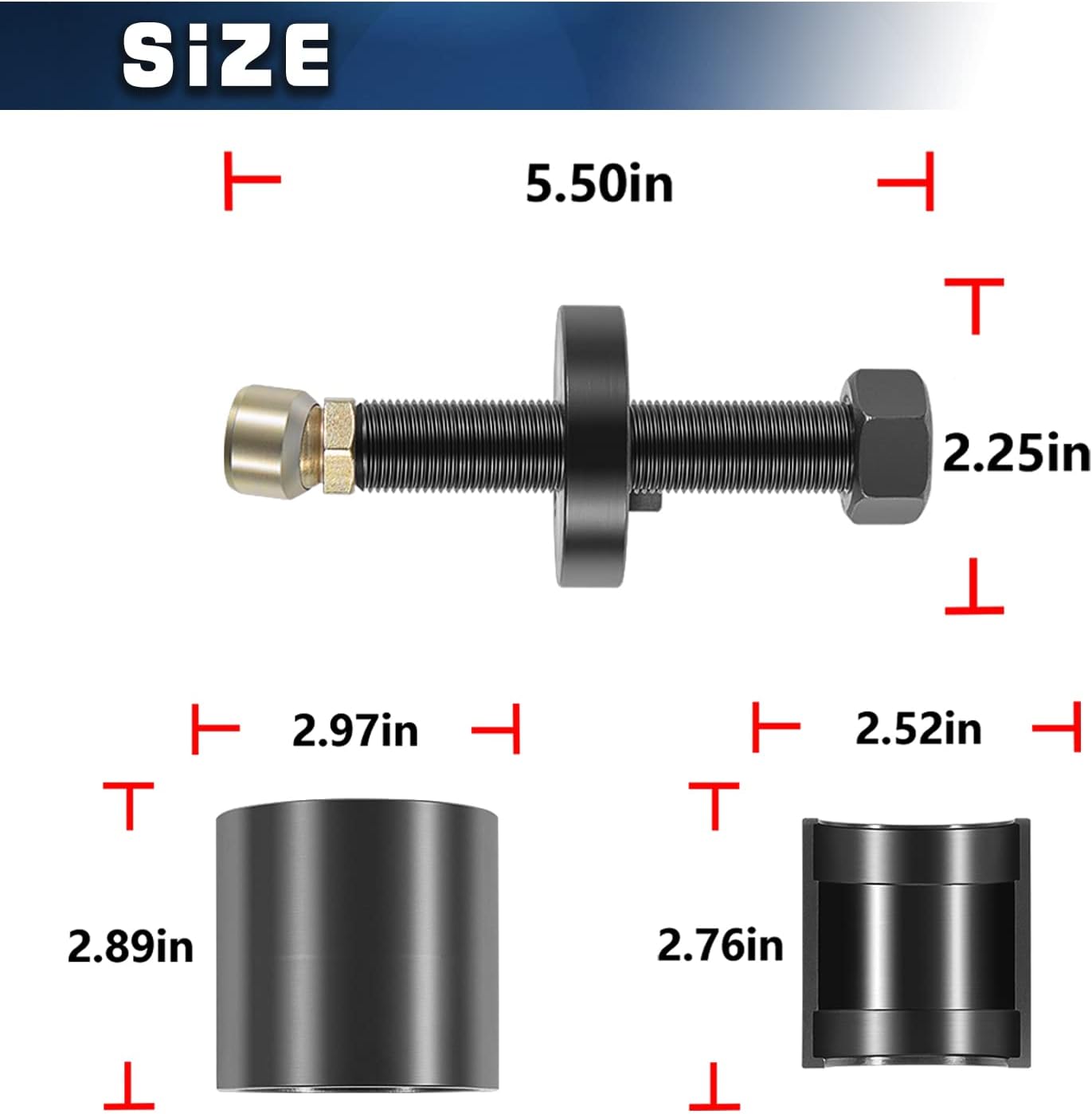 303-762 for Ford 6.0L Powerstroke Front Crankshaft Seal Wear Ring & Wear Sleeve Remover Tool Alt ST-130 for Ford Super Duty Diesel F-250, F350, F-450, F-550, F-650, F-750 2003-2010